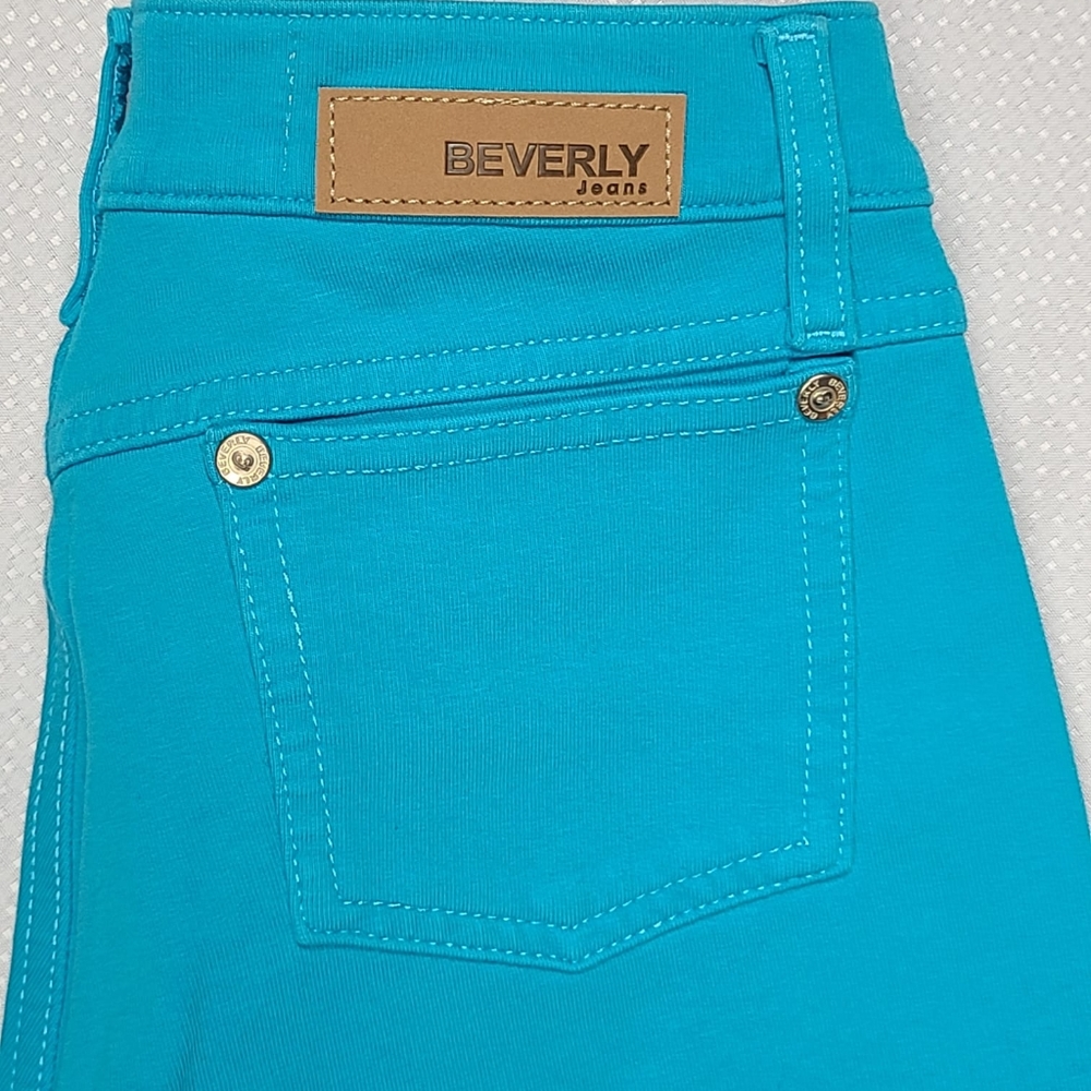 Turquoise Bermuda Moleton S 3 Brazilian butt lift stretch pants jeans